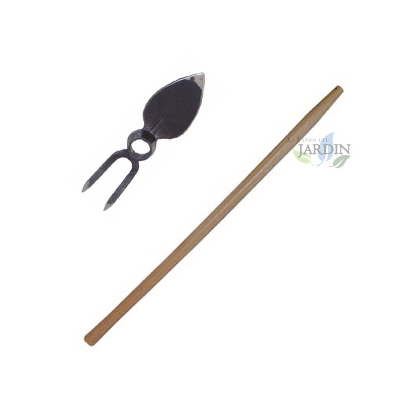 Zappa e forchetta con manico 90 cm, Attrezzo manuale per terra Zappa e forchetta con manico 90 cm, Attrezzo manuale per terra