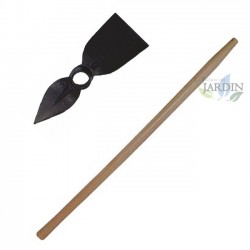 Enxada de jardim plana com cabo 90 cm