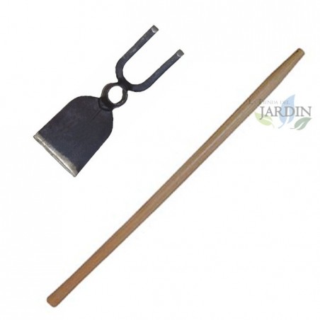 Enxada plana 33 cm e garfo com cabo 90 cm