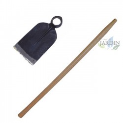 Wide flat hoe with handle 120 cm x 4 cm
