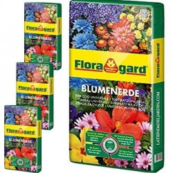 Set di 4 Floragard Universal Premium Substrate 70 Litri, per la cura del suolo e delle piante