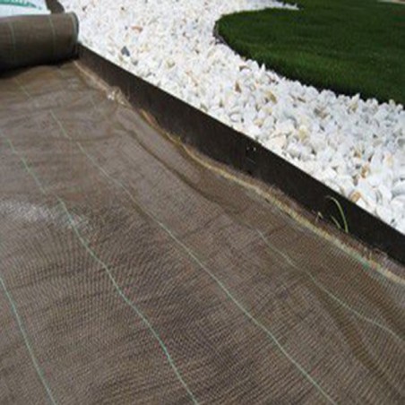 Brown weed control net 1.25 x 10 m, 105 gr / m2