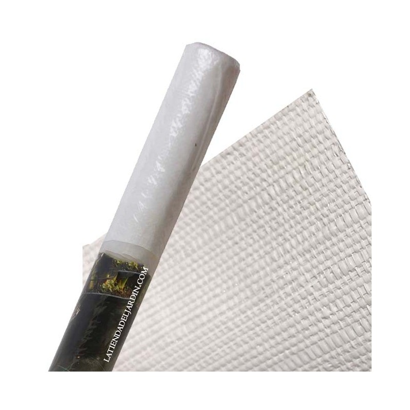 Tessuto da Pacciamatura Contro le Erbacce 1,25 x 10 m in Fibre di Polipropilene Tessute anti-UV 105 g/m², bianco