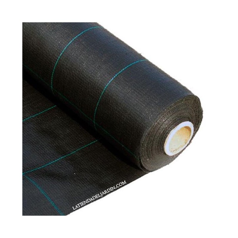 Malla Antihierbas negra 2 x 100 m, 130 gr/m2