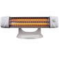 Pack 2 Radiadores Infrarrojos de Baño con Pie 600W-1200W, Cabezal Ajustable, Blanco Pack 2 Radiadores Infrarrojos de Baño con Pie 600W-1200W, Cabezal Ajustable, Blanco