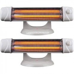 2 x Radiateur chauffage salle de bain infrarouge avec pied 600W-1200W
