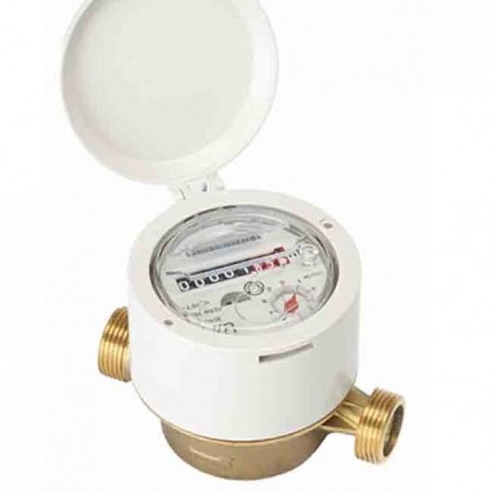 Compteur résidentiel eau 15mm R160 jet simple eau froide