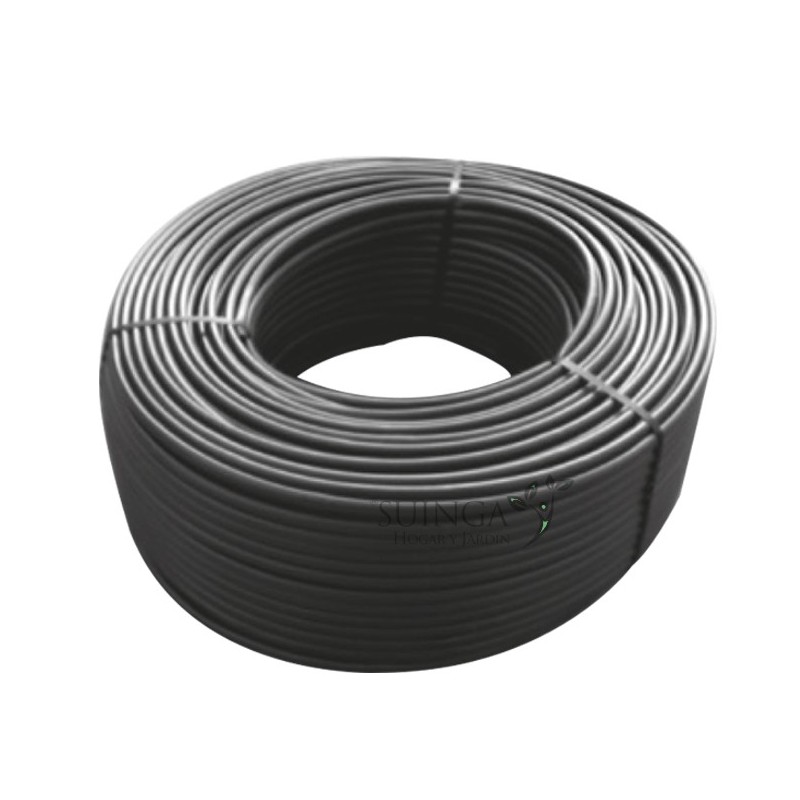 Tuyau flexible d'arrosage 5,5x6,5 mm. Conducteur PVC souples noir, 800m, recommandé pour l'arrosage goutte à goutte, Suinga
