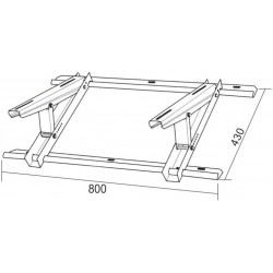Universal support Air Conditioning for roof or sloping floor