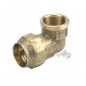 Brass female elbow for polyethylene pipe, measure to choose Brass female elbow for polyethylene pipe, measure to choose