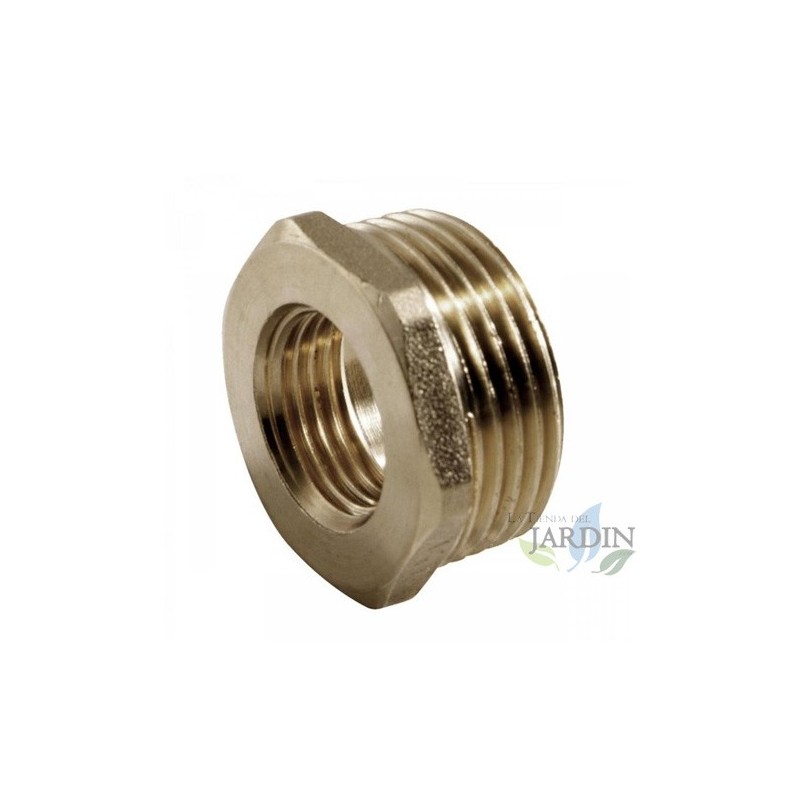 Porca de latão | Conexão de latão Aenor | Redutor de latão roscado | Porca redutora de latão para ar e água