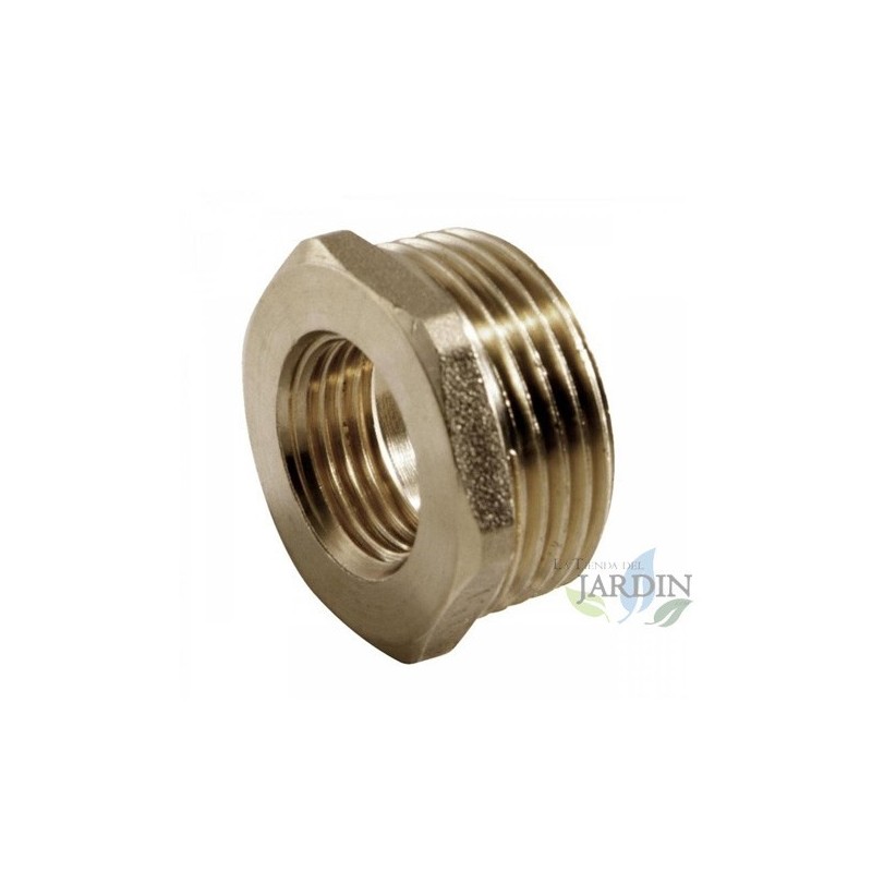 Porca de latão roscada reduzida, tamanho à sua escolha