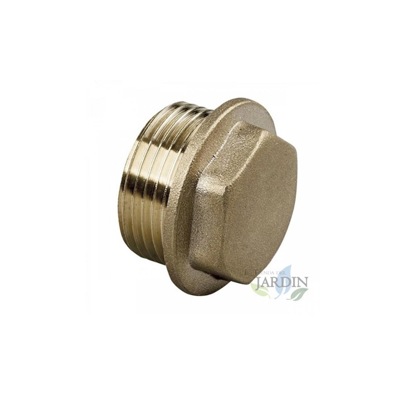 Tapón Latón roscado macho | Accesorio Latón Aenor | Tapón de latón con rosca interior Tapón Latón roscado macho | Accesorio Latón Aenor | Tapón de latón con rosca interior
