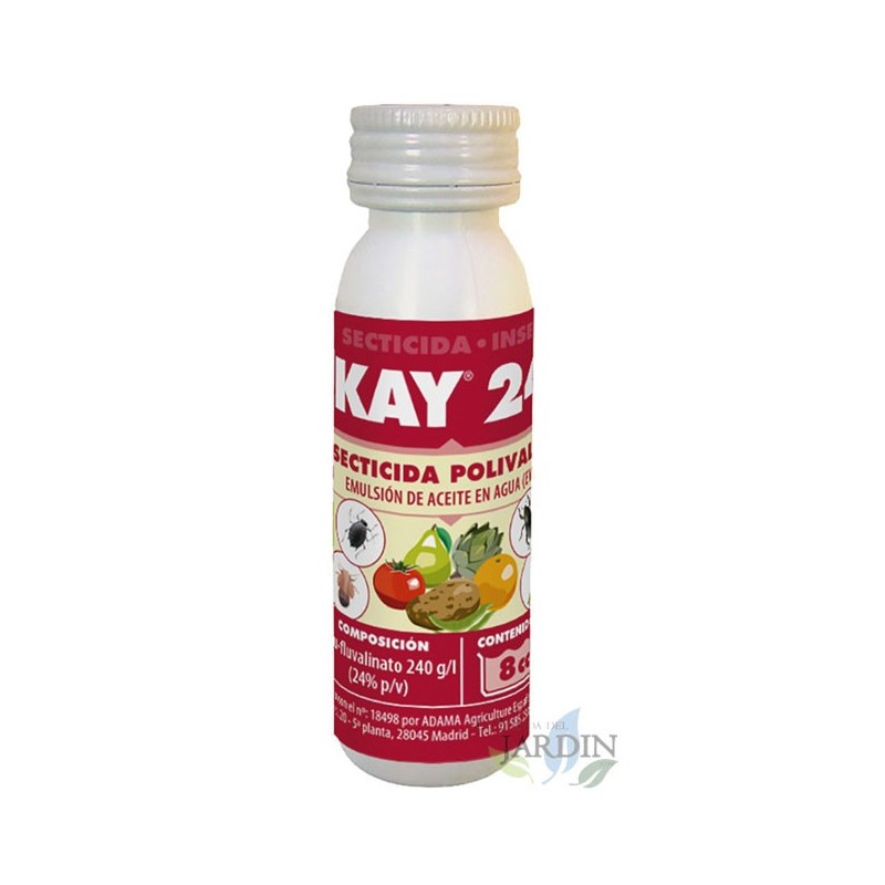 Kay 24 insecticide, 8cc. Utiliser sur les pucerons, les thrips, le psila, les pries, l'emoasca et autres