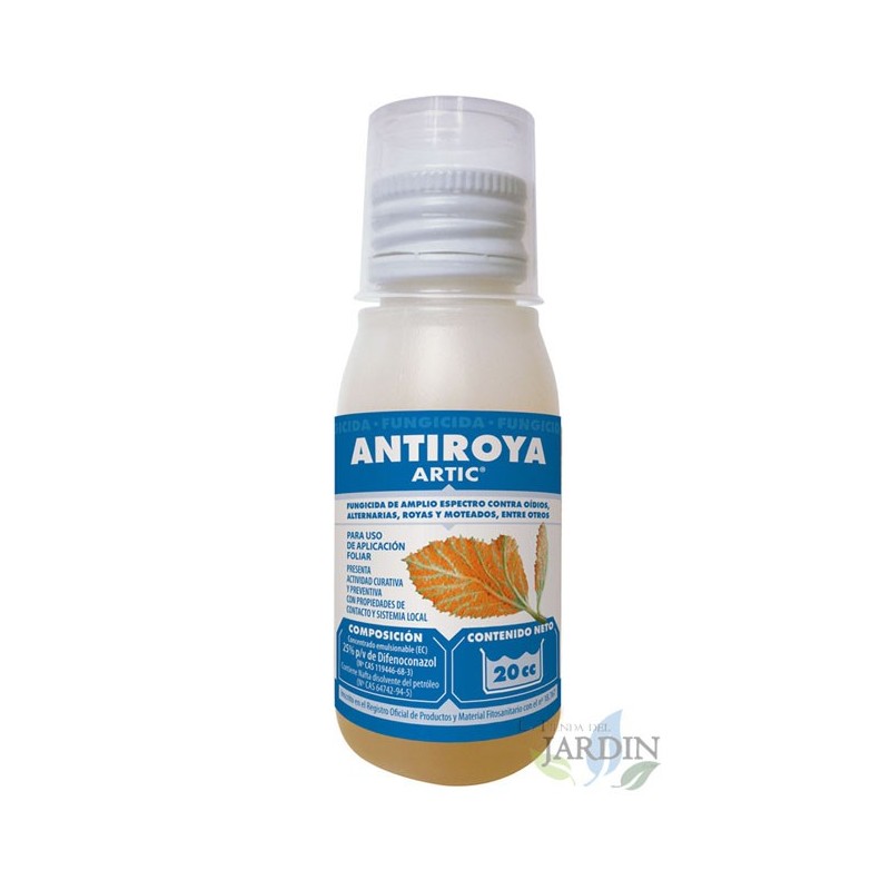 Antiroya Jed 20cc. Utiliser contre l'oïdium, l'alternaria, la rouille et les taches