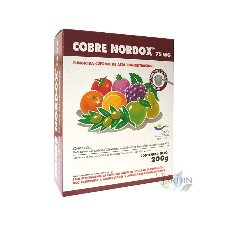 Cobre Nordox fungicida 200 gr, 75% oximo cuproso