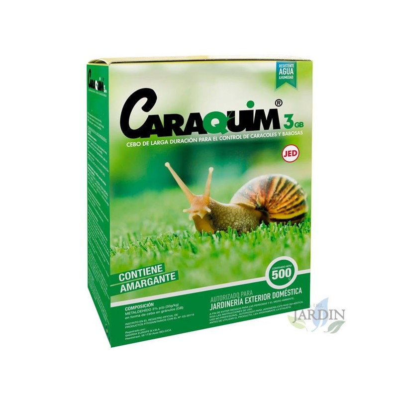 Molluscicide Caraquim 500 gr, résistant à l'humidité, non étanche