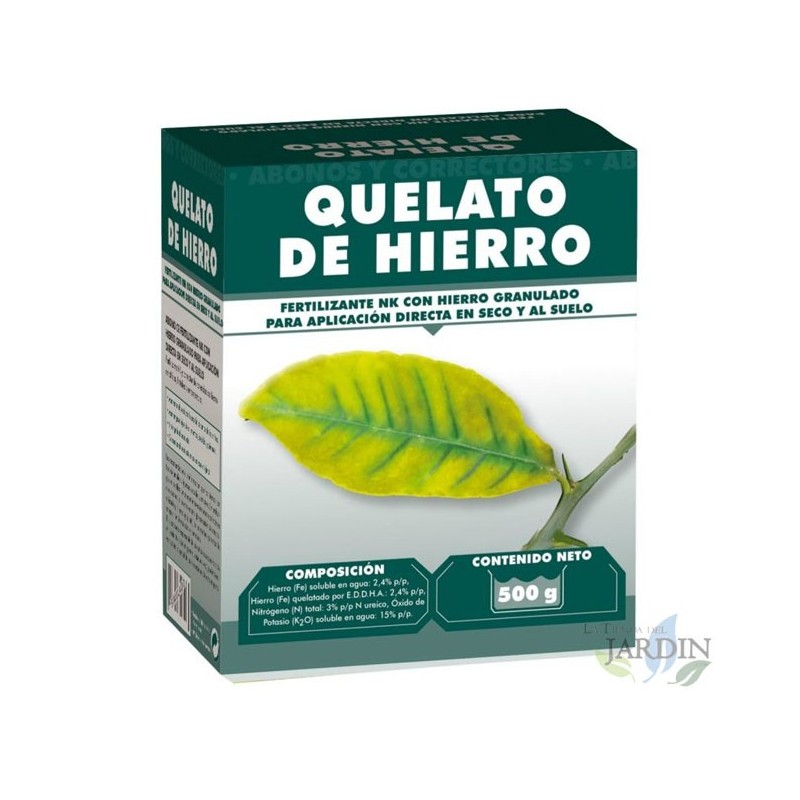 Fertilizante con Quelato de Hierro Granulado 500gr para Suelos y Plantas de Alta Calidad Fertilizante con Quelato de Hierro Granulado 500gr para Suelos y Plantas de Alta Calidad