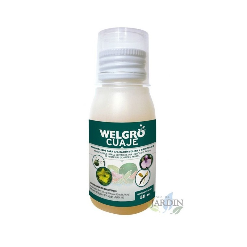 Welgro Cuaje 50cc, aminoácidos para aplicação foliar e radicular