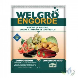 Engrais d'engraissement Welgro 30 gr. Améliore la qualité, la couleur et la taille des fruits