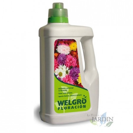 Fertilizante Welgro floración 1 litro. Alto contenido fósforo, hierro y potasio