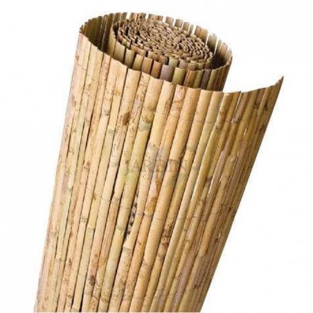 Pack 3 x CAÑIZO natural partido jardin 1 x 5 m, útil para ocultación, delimitación o sombrajes, ocultación 95%