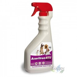 Insecticide Acaritron 500cc. A utiliser contre les puces, les tiques, les poux et les moustiques