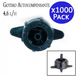 1000 x Goutteur autorégulant 4,6 l/h, Goutteurs d'irrigation en ligne système micro, Goutteur pour arrosage agriole et jardinage