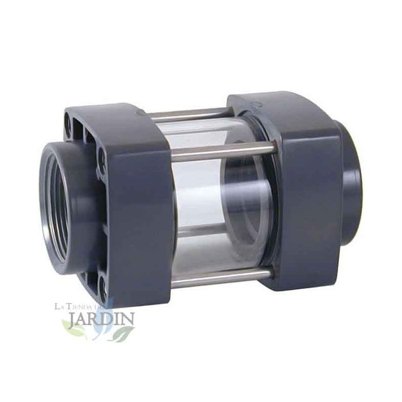 Visor de líquido com rosca de 1 1/2'', ideal para encanamento, irrigação e construção, tubos de 50 mm Visor de líquido com rosca de 1 1/2'', ideal para encanamento, irrigação e construção, tubos de 50 mm