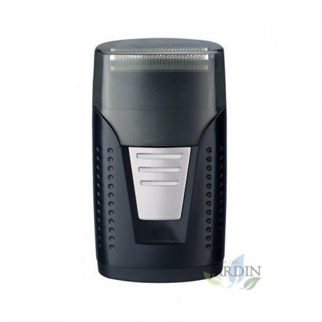 Barbeador de viagem USB com óleo lubrificante e escova de limpeza, compacto e eficiente