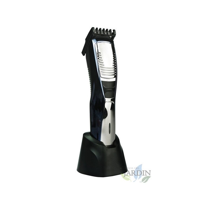 Máquina de cortar cabelo recarregável de 3 W. Cortes de 2, 4, 7 e 10 mm