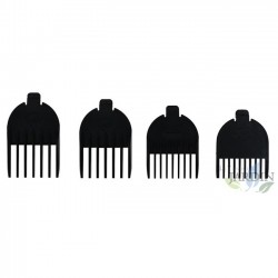 Máquina de cortar cabelo recarregável com bateria de longa duração, cortes de 3, 6, 9 e 12 mm, desempenho profissional