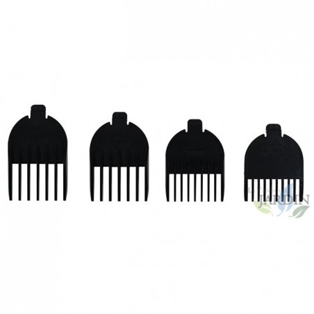 Rechargeable hair clipper with long battery life. 3, 6, 9, and 12 mm cuts.