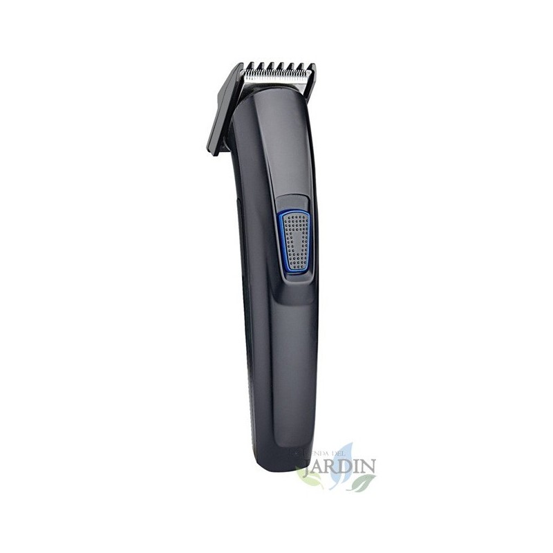 Máquina de cortar cabelo recarregável com bateria de longa duração. Cortes de 2, 4, 7, 10 e 12 mm.