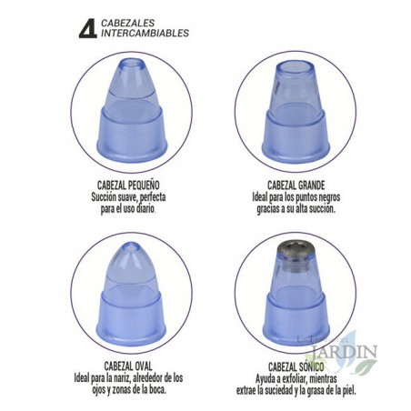 Limpador de poros faciais, ventosa para cravos e espinhas