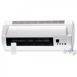 Wandheizung 1000-2000W mit Timer, Wandmontageset inklusive, Maße 46x12x18 cm