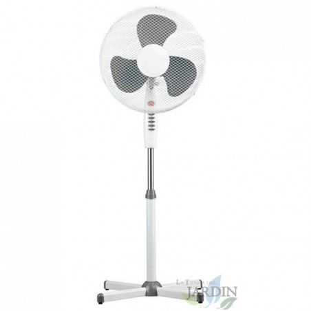 Ventilador de pie 16", 3 velocidades 50W Gris