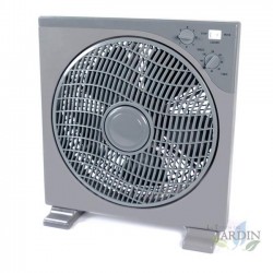 12" Oscillating Square Floor Fan with Timer 42W