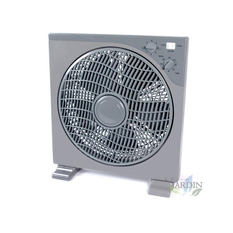 12" oszillierender quadratischer Standventilator mit Timer, 42 W