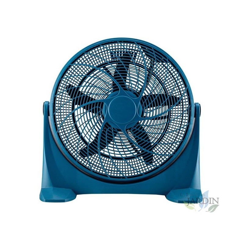 Ventilateur de sol métal bleu 20'' 50cm 100W 3 vitesses, TH-KB03 Thulos