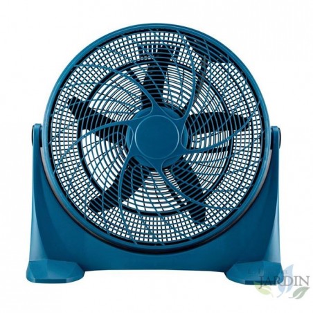 Ventilateur de sol métal bleu 20'' 50cm 100W 3 vitesses, TH-KB03 Thulos