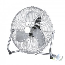 Ventilateur de sol métal 18'' 46cm 100W 3 vitesses, TH-KB04 Thulos