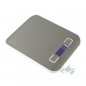 Bilancia da cucina a LED 5 Kg grigio, graduazione 1 gr. 14x18 cm Bilancia da cucina a LED 5 Kg grigio, graduazione 1 gr. 14x18 cm