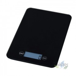 LED kitchen scale, 5 kg, black, 1 g graduation, 16 x 23 cm