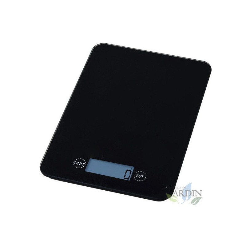 Bilancia da cucina a LED 5 Kg nera, graduazione 1 gr. 16x23 cm Bilancia da cucina a LED 5 Kg nera, graduazione 1 gr. 16x23 cm