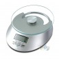  Bilancia da cucina in vetro 5 Kg grigio, graduazione 1 gr.  Diametro 15 cm