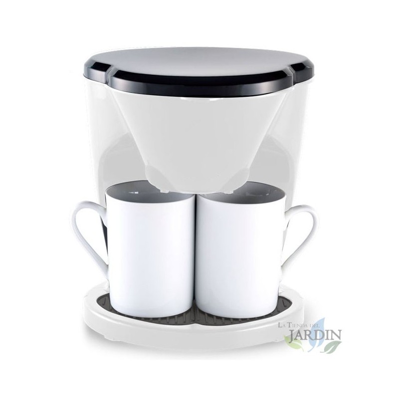 Cafeteira de gotejamento preta 0,6 litros, 2 xícaras, 450W, compacta e prática para casa Cafeteira de gotejamento preta 0,6 litros, 2 xícaras, 450W, compacta e prática para casa