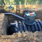 1600 liters underground septic tank, recommended 2 to 4 people