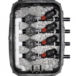 Válvula solenoide de irrigação de baixo fluxo Rain Bird 3/4'' 24V LFV + filtro de malha de 3/4'' 2 barras