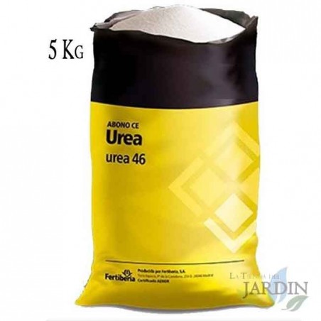 Urea hydrosoluble foliaire 46% (N) 5 Kg. Engrais azote pour l'irrigation et les traitements des feuilles